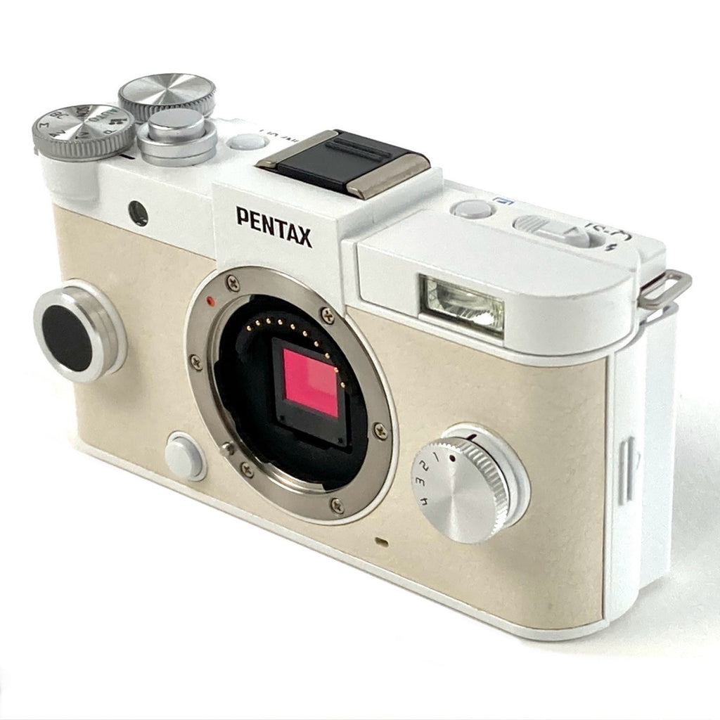 ペンタックス PENTAX Q-S1 ズーム レンズキット ピュアホワイト×クリーム デジタル ミラーレス 一眼カメラ 【中古】