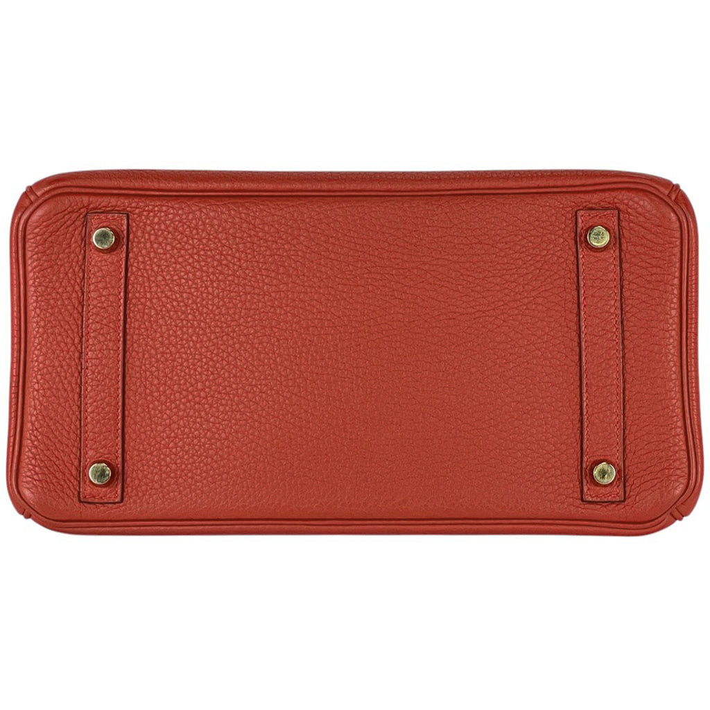【在庫一掃】 エルメス バーキン 30 ハンドバッグ トリヨンクレマンス ヴァーミリオン □P レディース 【中古】 brbag