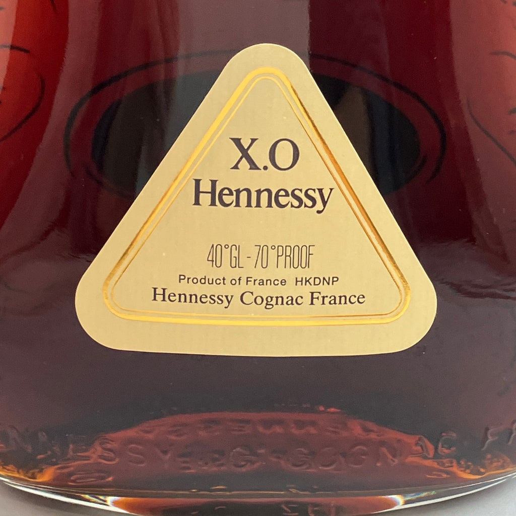 ヘネシー Hennessy XO 金キャップ クリアボトル 700ml ブランデー コニャック 【古酒】