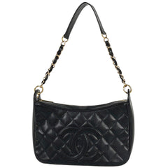 シャネル ココマーク チェーン ショルダーバッグ マトラッセ 肩掛け ショルダーバッグ キャビアスキン ブラック A20993 レディース 【中古】brbag
