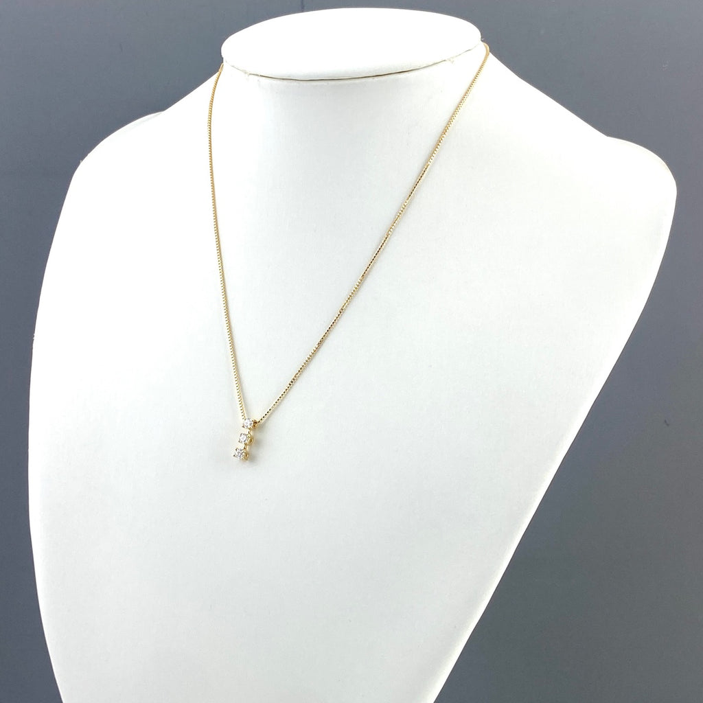 メレダイヤ デザインネックレス YG イエローゴールド ペンダント ネックレス K18 ダイヤモンド レディース 【中古】nbjwl