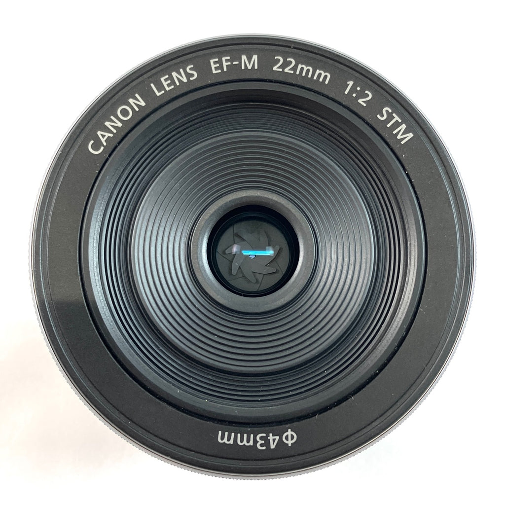 キヤノン Canon EF-M 22mm F2 STM シルバー 一眼カメラ用レンズ（オートフォーカス） 【中古】