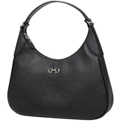 サルヴァトーレフェラガモ ガンチーニ ショルダーバッグ ワンショルダー ハンドバッグ ショルダーバッグ レザー ブラック レディース 【中古】 brbag