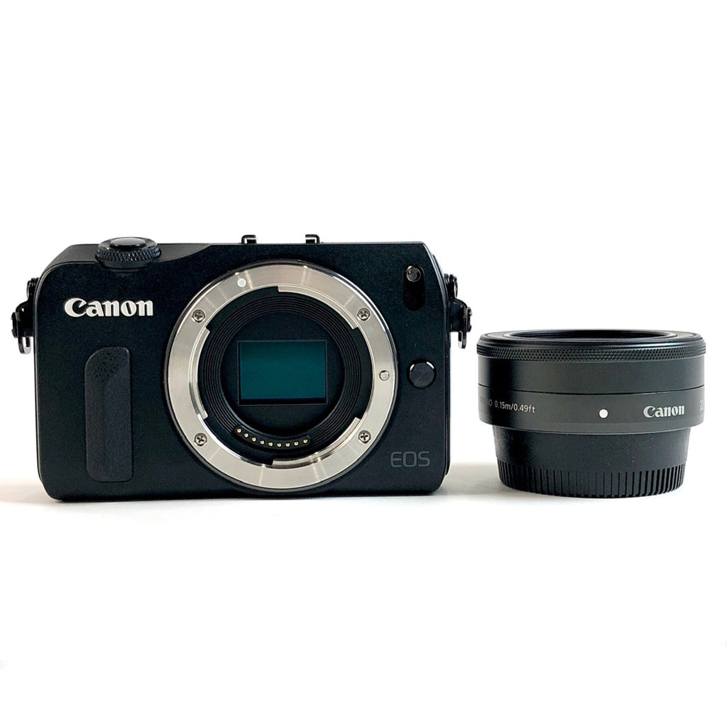 キヤノン Canon EOS M EF-M 22 STM レンズキット ブラック デジタル ミラーレス 一眼カメラ 【中古】