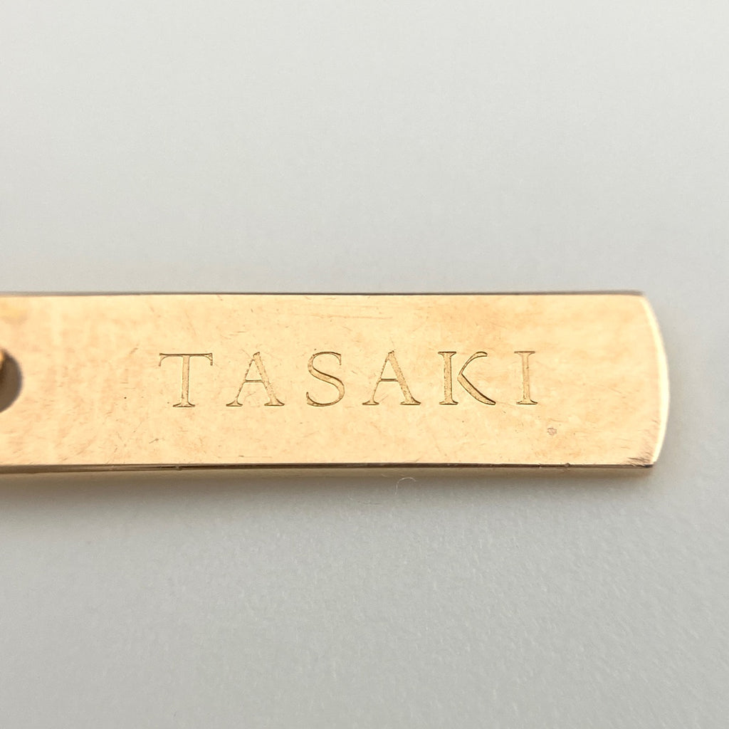タサキ サファイア ダイヤ SG750 サクラゴールド ネックレス ルビー ペンダント  ネックレス 750 ダイヤモンド SG レディース 【中古】brjwl
