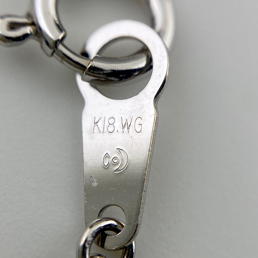 タサキ メレダイヤ デザインネックレス WG ホワイトゴールド ペンダント ネックレス K18 WG ダイヤモンド レディース 【中古】brjwl