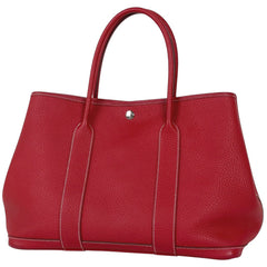 エルメス ガーデンパーティ PM ハンドバッグ トートバッグ ネゴンダ ルージュカザック □P レディース 【中古】brbag