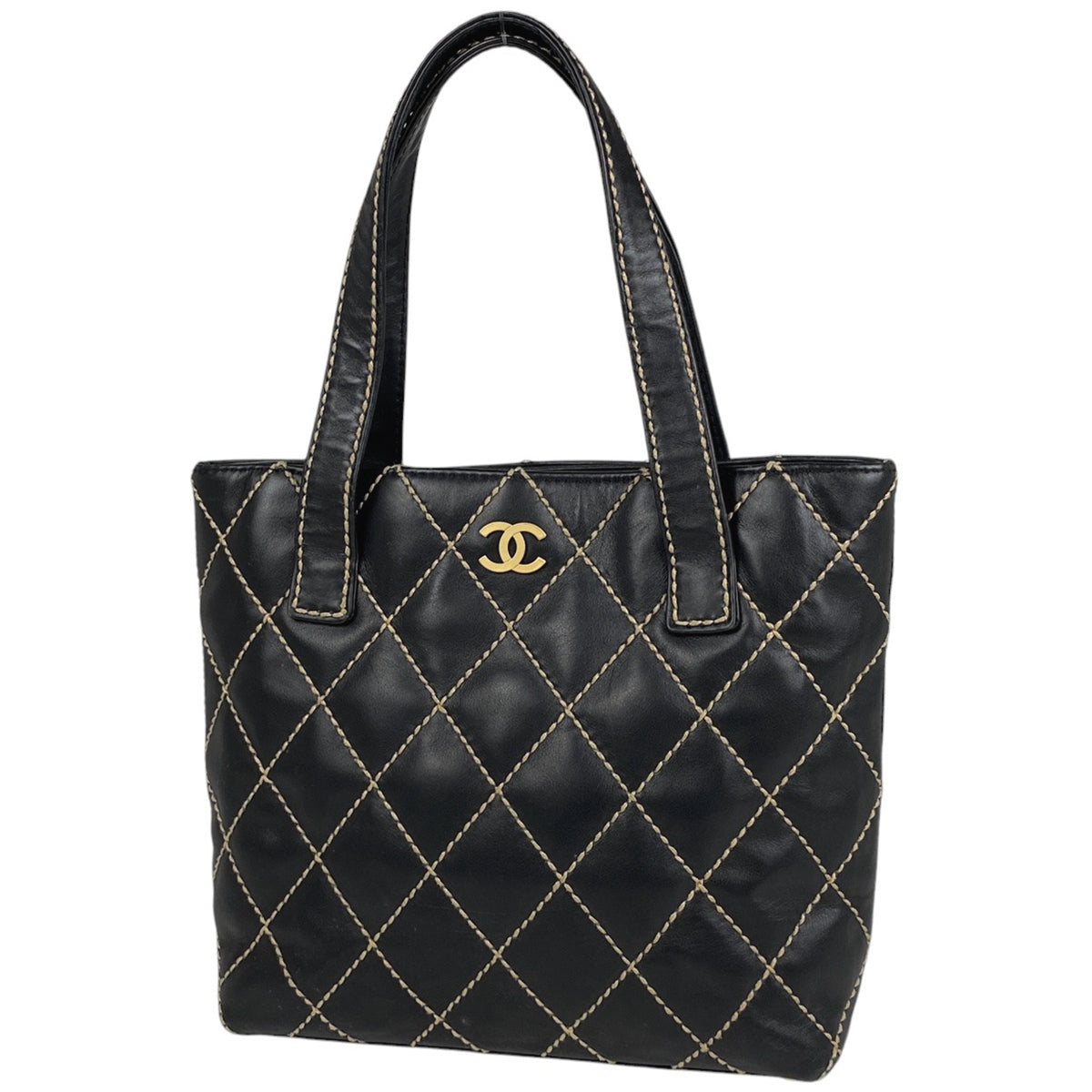 CHANEL シャネル バブルキルト ショルダートートバッグ ビッグ