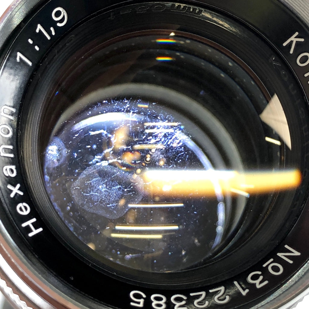 コニカ KONICA HEXANON (L) 50mm F1.9 レンジファインダーカメラ用レンズ 【中古】cambb
