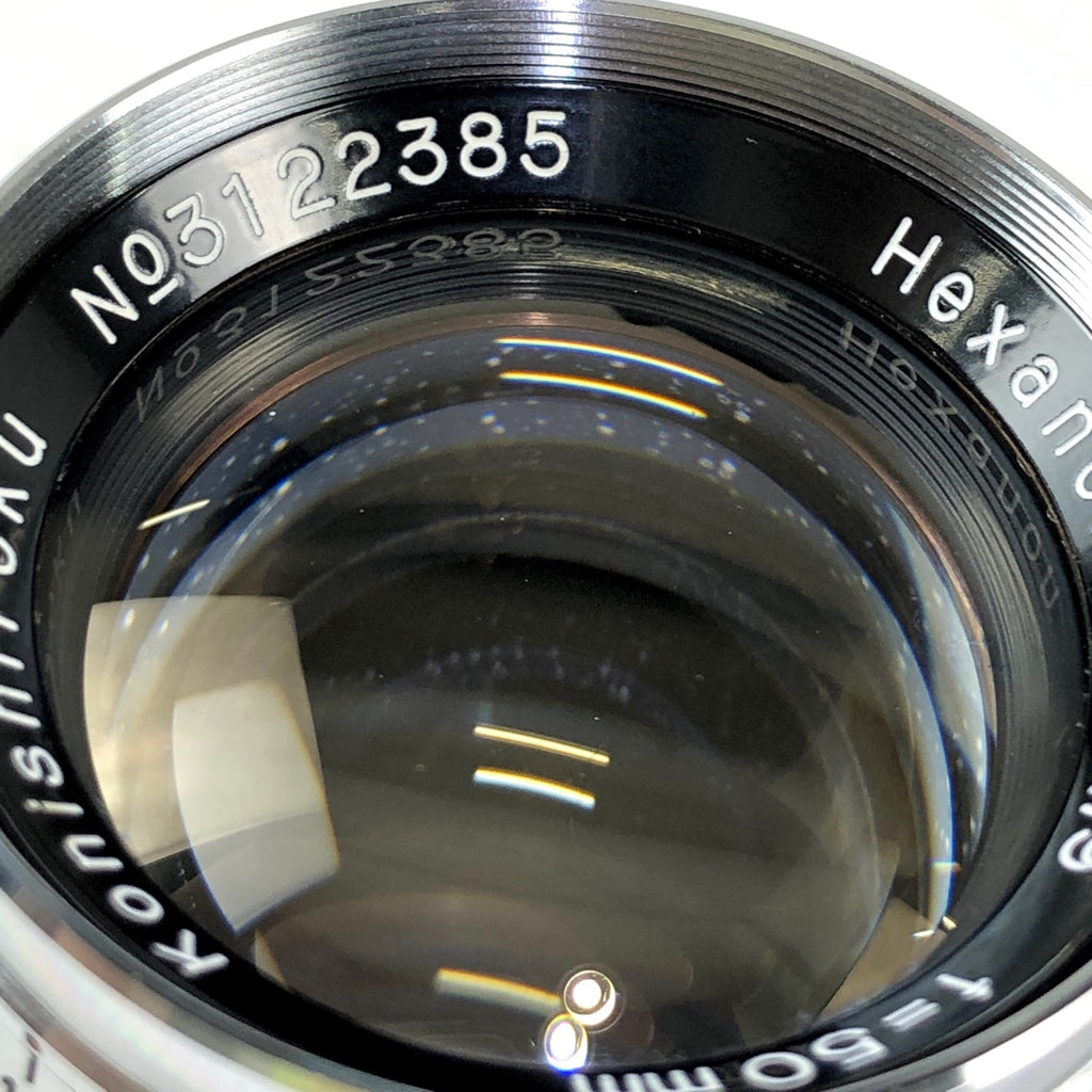 コニカ KONICA HEXANON (L) 50mm F1.9 レンジファインダーカメラ用レンズ 【中古】cambb