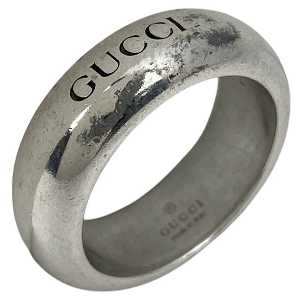グッチ ロゴ リング 指輪 リング 8.5 シルバー925 シルバー レディース 【中古】 bracc