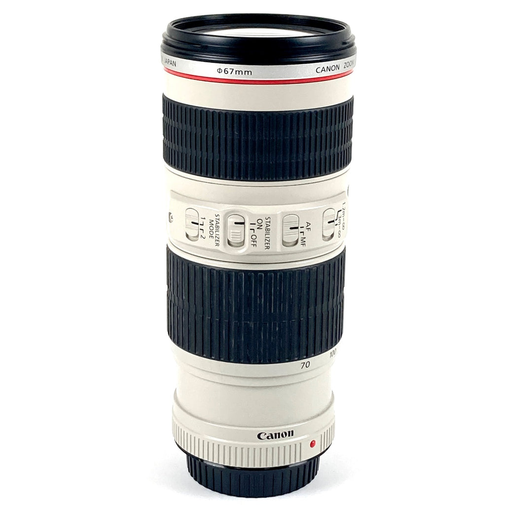 キヤノン Canon EF 70-200mm F4L IS USM 一眼カメラ用レンズ（オートフォーカス） 【中古】