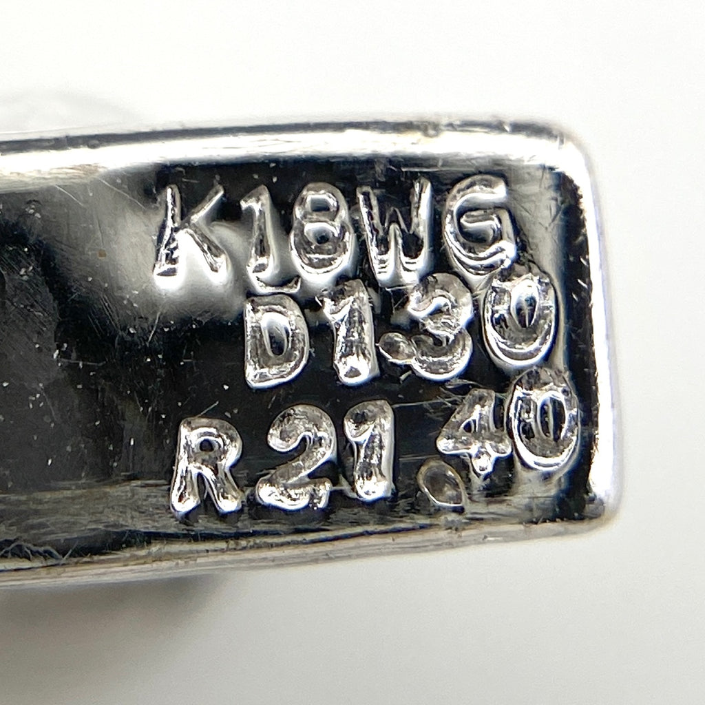 ルビー デザインネックレス WG ホワイトゴールド メレダイヤ ネックレス K18 WG ルビー レディース 【中古】nbjwl