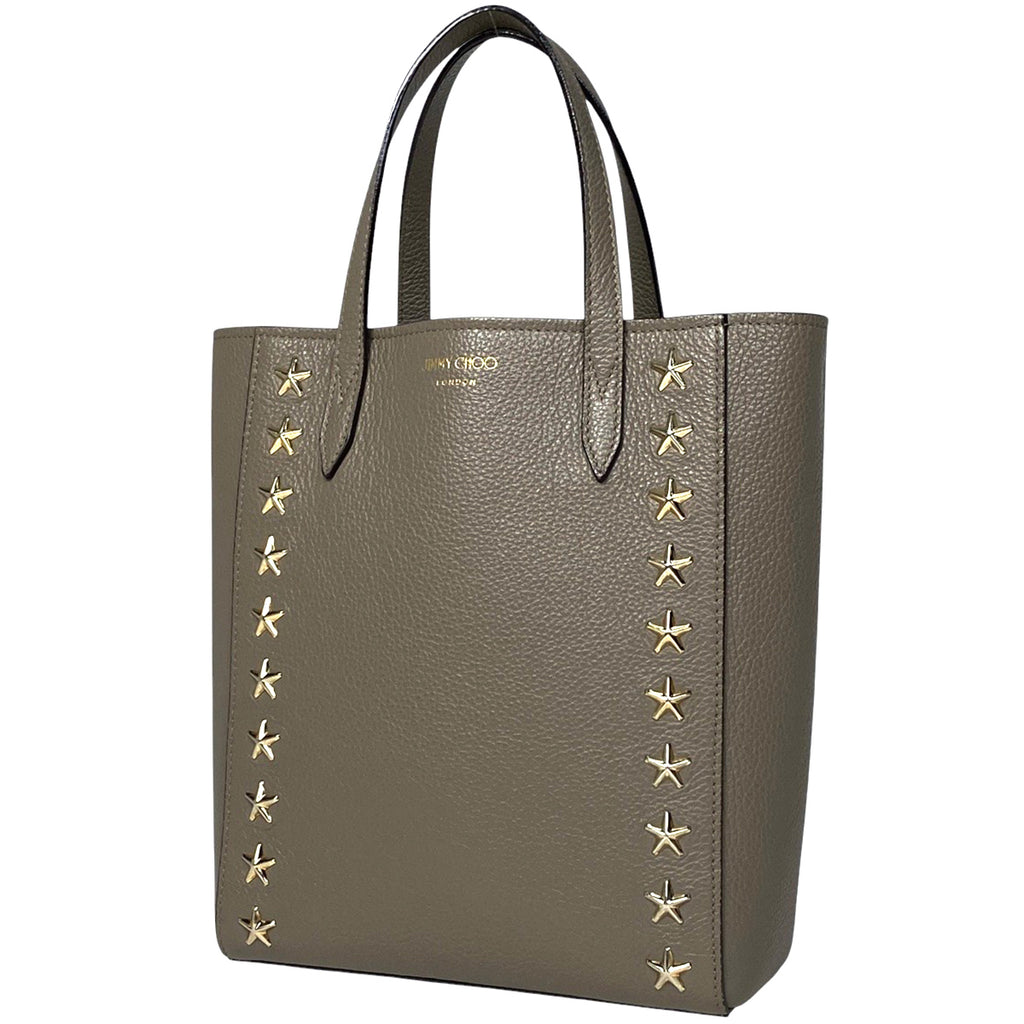 ジミーチュウ ロゴ ハンドバッグ 2WAY ショルダーバッグ スタースタッズ ハンドバッグ レザー ベージュ レディース 【中古】
