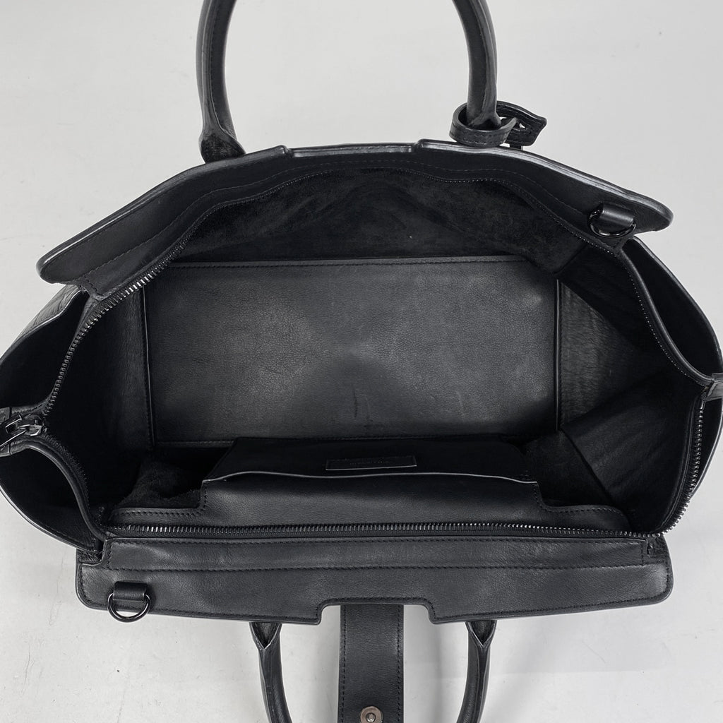 サンローラン ダウンタウン カバス 2WAY ショルダーバッグ ハンドバッグ レザー ブラック 436832 レディース 【中古】