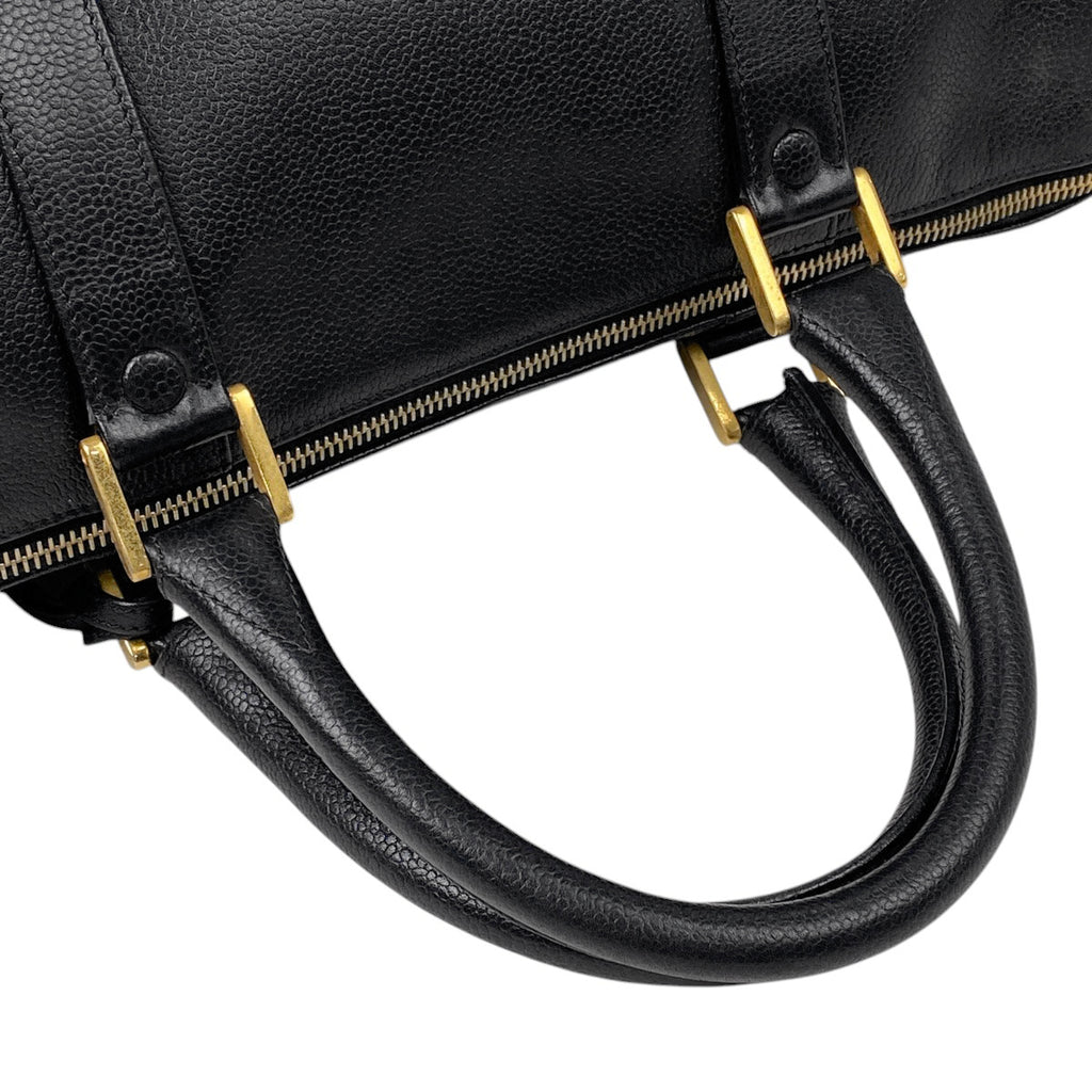 シャネル ココマーク ハンドバッグ ボストンバッグ ハンドバッグ レザー ブラック レディース 【中古】brbag