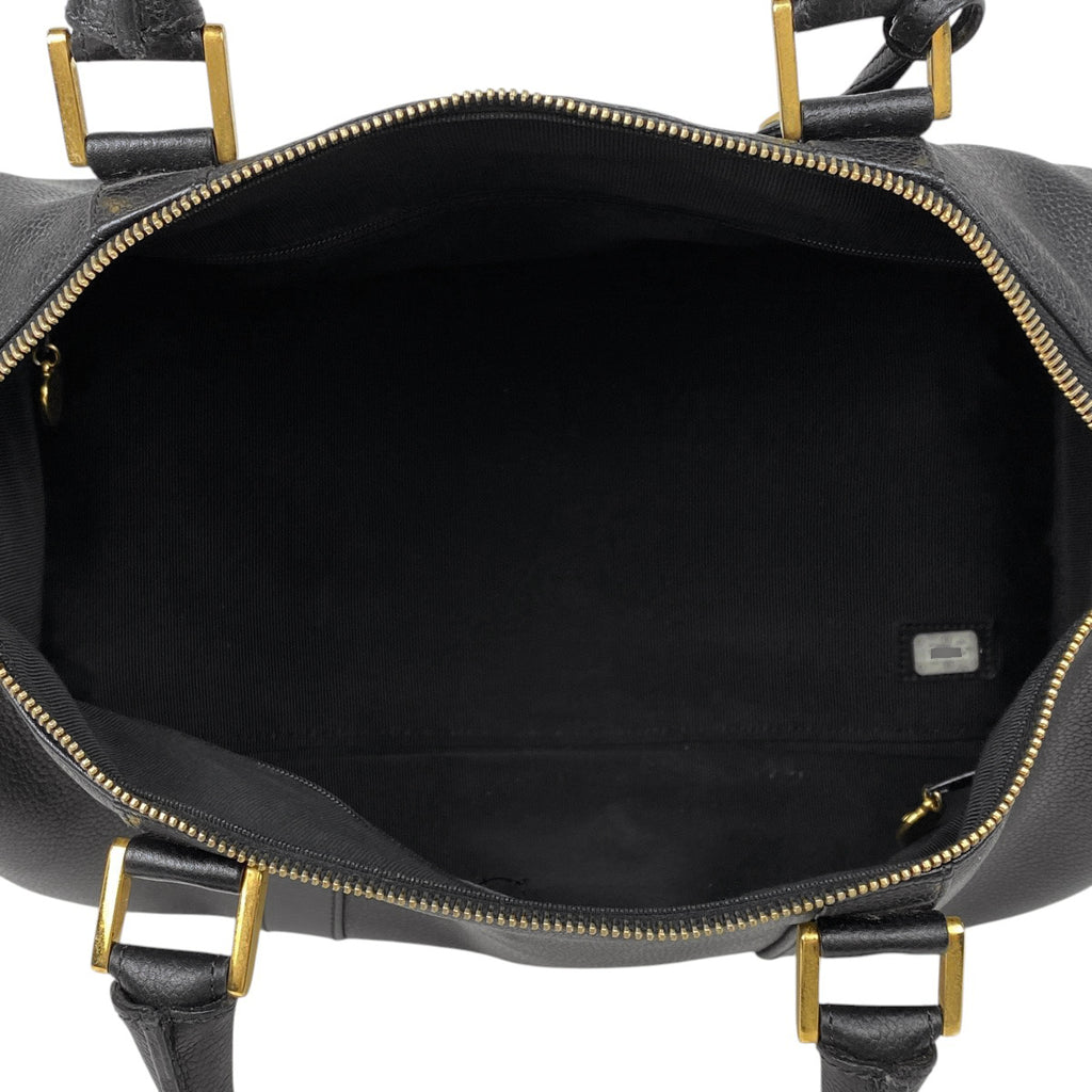 シャネル ココマーク ハンドバッグ ボストンバッグ ハンドバッグ レザー ブラック レディース 【中古】brbag
