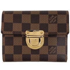 ルイ・ヴィトン ポルトフォイユ コアラ 三つ折り 二つ折り財布 ダミエ ブラウン N60005 レディース 【中古】brbag