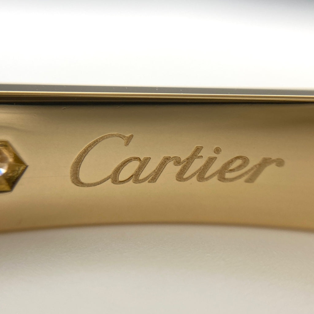 カルティエ ラブ ブレスレット YG イエローゴールド 腕輪 ダイヤモンド ブレスレット 750 ダイヤモンド レディース 【中古】brjwl