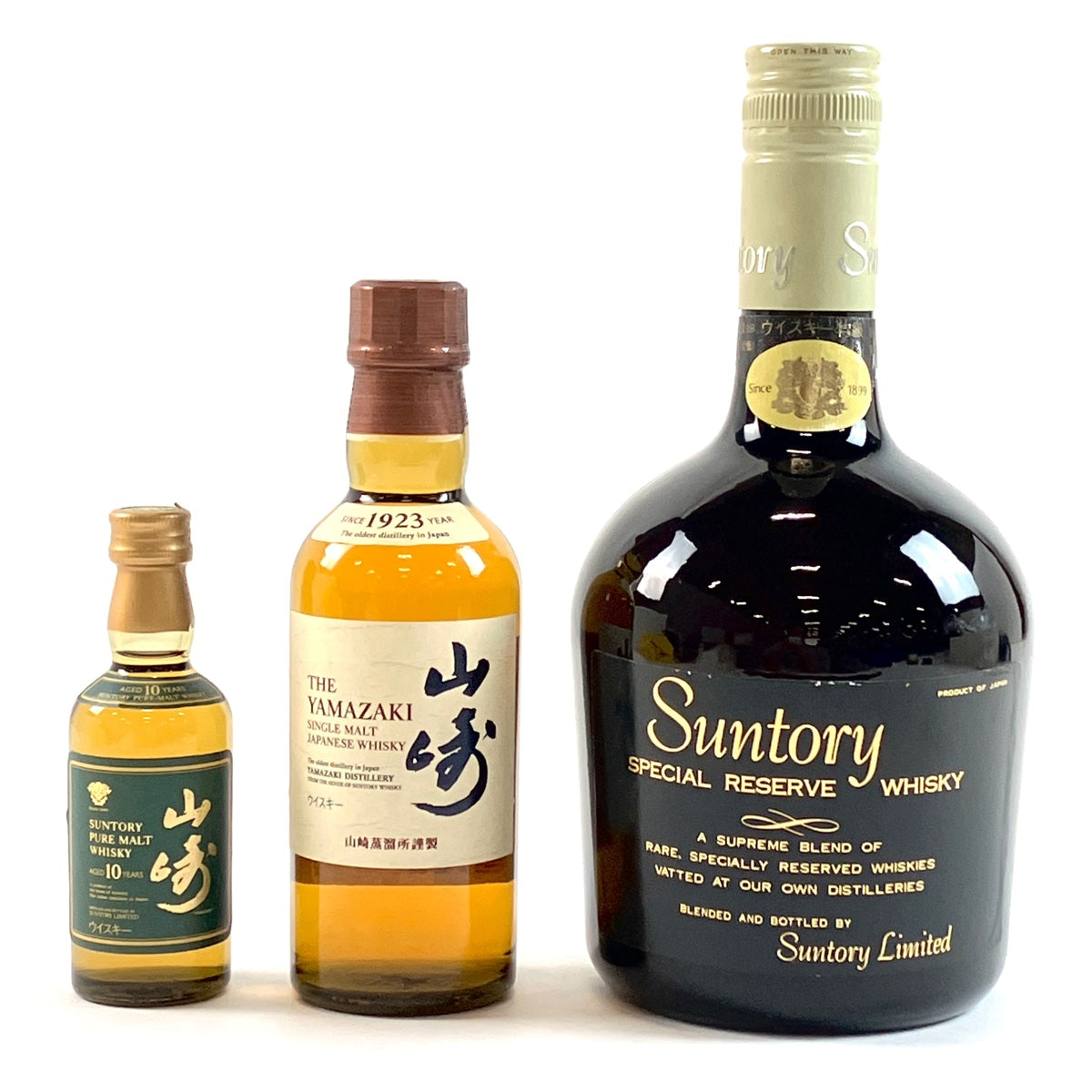 バイセル公式】【東京都内限定お届け】サントリー SUNTORY 山崎 10年 ピュアモルト シングルモルト スペシャルリザーブ 760ml ウイスキー  セット 【古酒】 - バイセルブランシェ