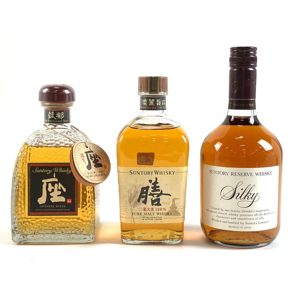 バイセル公式】【東京都内限定お届け】サントリー SUNTORY 座 膳 シルキー 760ml ウイスキー セット 【古酒】 - バイセルブランシェ