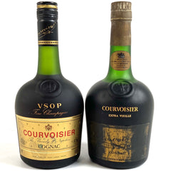 2本 クルボアジェ Courvoisier VSOP ファインシャンパーニュ エクストラ ヴィエイユ コニャック 700ml ブランデー セット 【古酒】