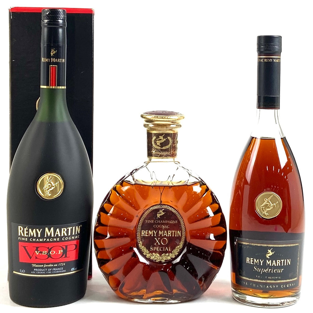 バイセル公式】レミーマルタン REMY MARTIN VSOP 現行 XOスペシャル 旧クリアボトル スペリオール クリアボトル コニャック  700ml ブランデー セット 【古酒】 - バイセルブランシェ