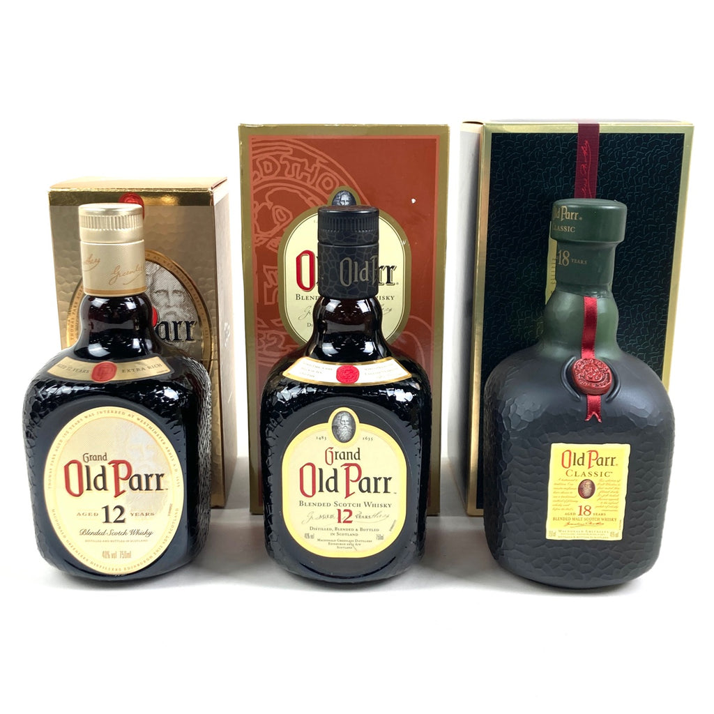 バイセル公式】オールドパー Old Parr 12年 18年 クラシック スコッチ 750ml ウイスキー セット 【古酒】 - バイセルブランシェ