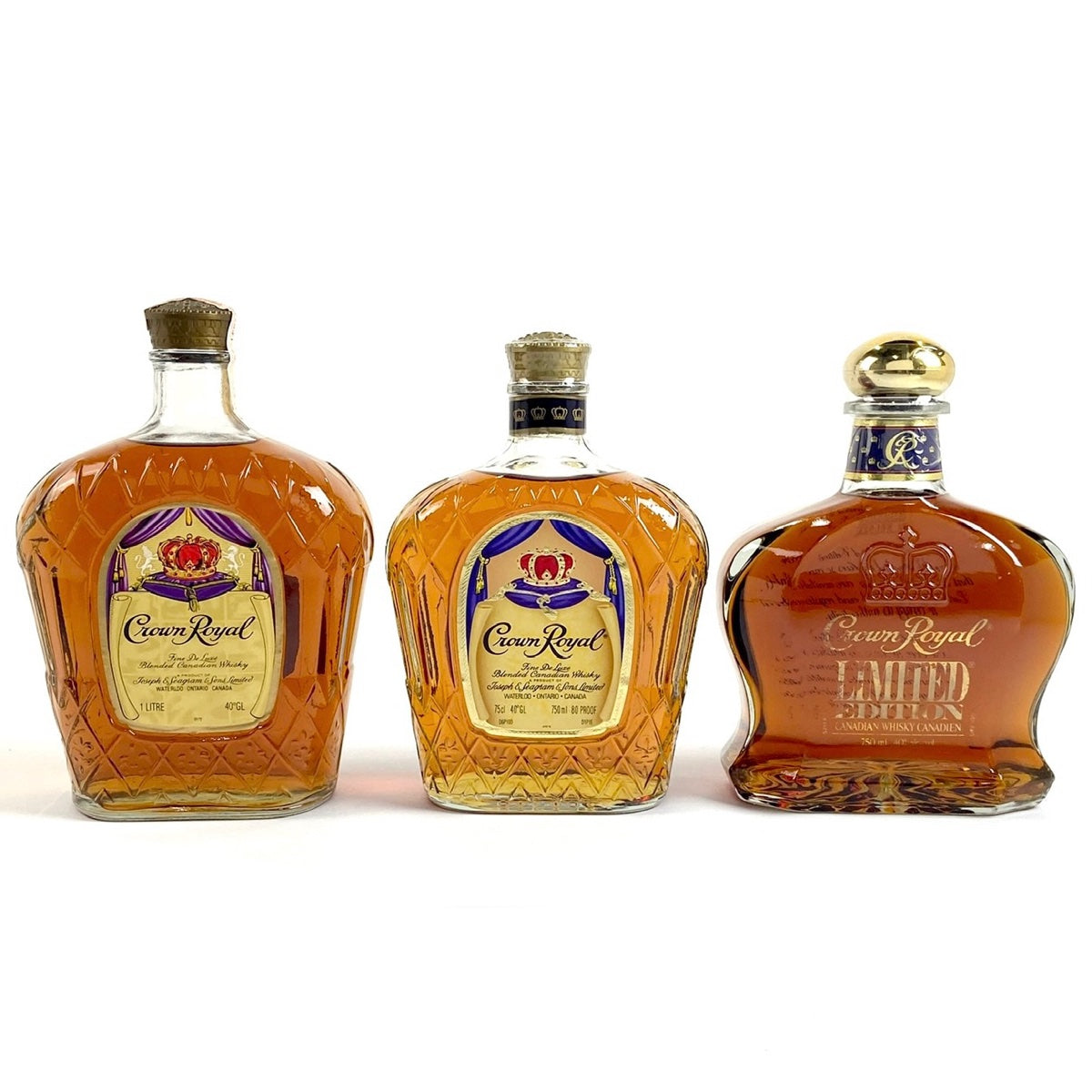 バイセル公式】クラウンロイヤル Crown Royal リミテッドエディション カナディアン 750ml ウイスキー セット 【古酒】 -  バイセルブランシェ