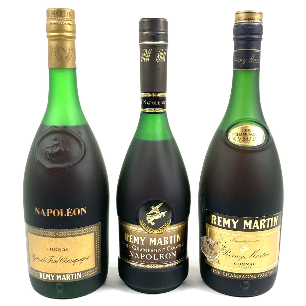 レミーマルタン REMY MARTIN ナポレオン グランドファインシャンパーニュ VSOP 旧旧旧 コニャック 700ml ブランデー セット 【古酒】