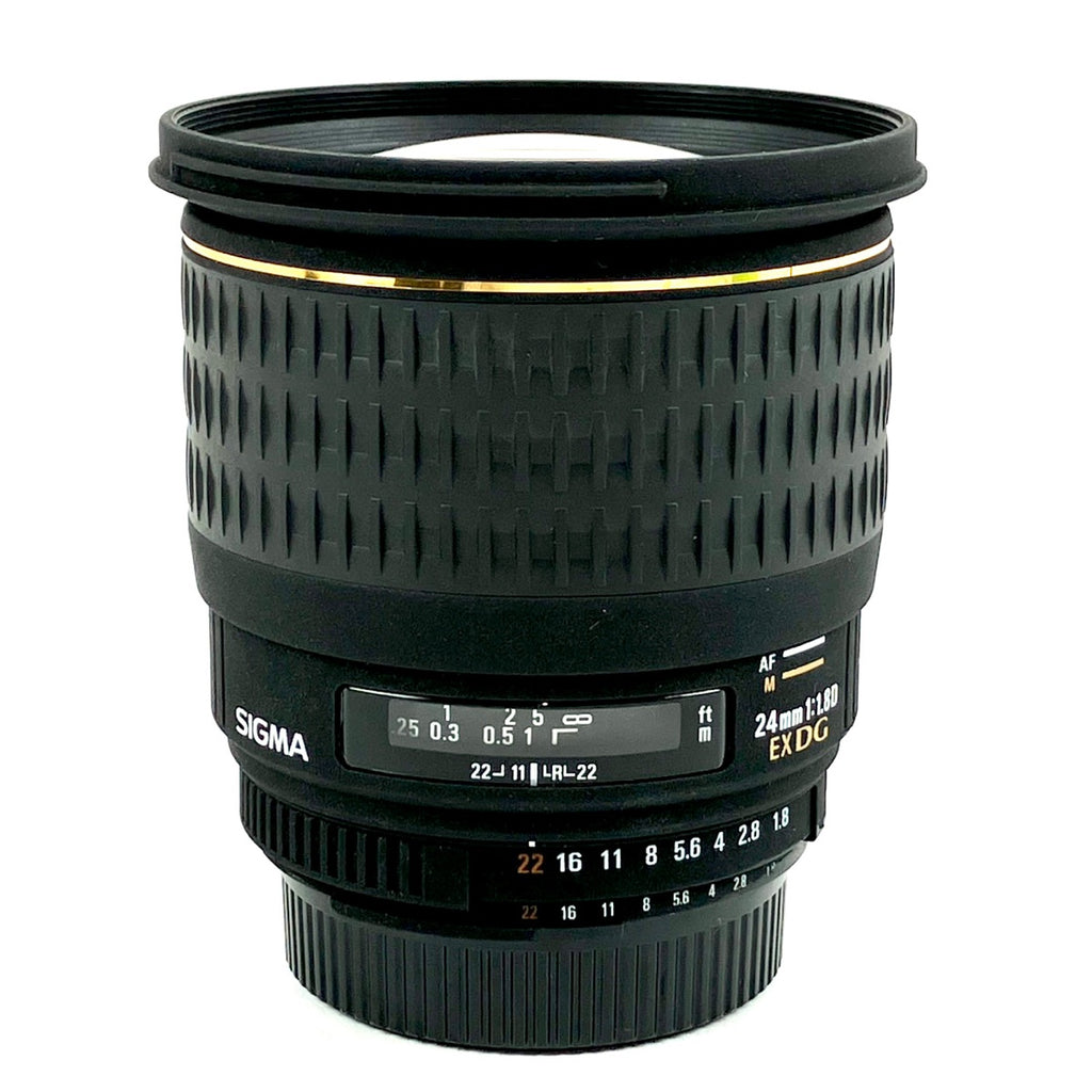 シグマ SIGMA 24mm F1.8 EX DG ASPHERICAL MACRO (ニコンF用) 一眼カメラ用レンズ（オートフォーカス） 【中古】