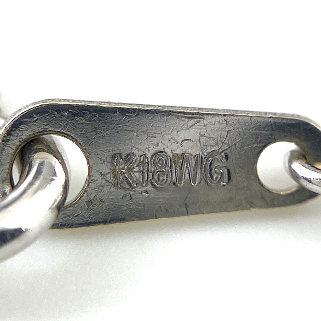 メレダイヤ デザインネックレス WG ホワイトゴールド ペンダント ネックレス K18 WG ダイヤモンド レディース 【中古】nbjwl
