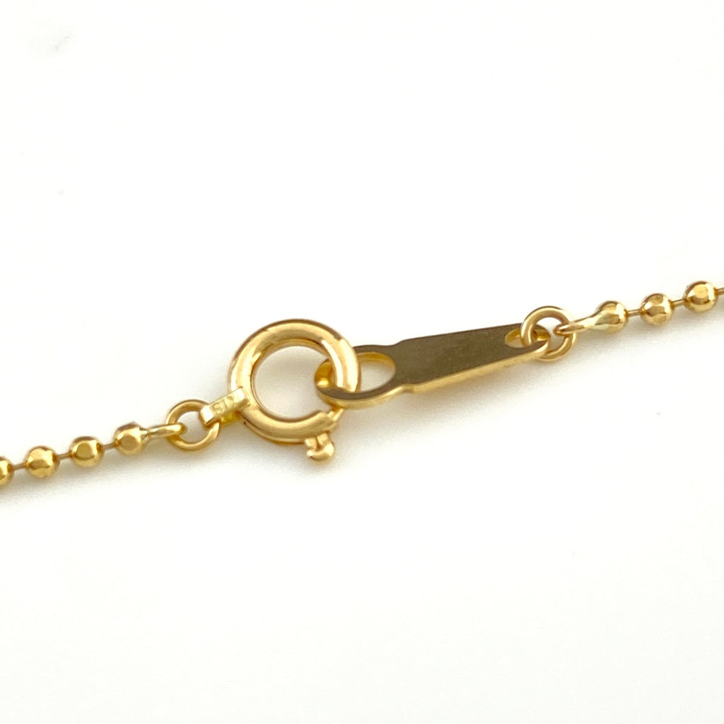 メレダイヤ デザインネックレス YG イエローゴールド ペンダント ネックレス K18 ダイヤモンド レディース 【中古】nbjwl