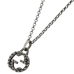 【在庫一掃】 グッチ インターロッキングG ネックレス メンズ ネックレス シルバー925 シルバー レディース 【中古】 bracc