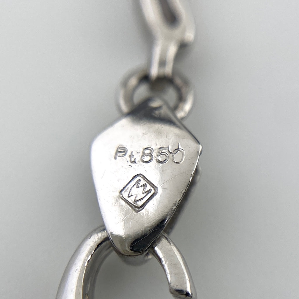 メレダイヤ デザインネックレス プラチナ ネックレス Pt850 ダイヤモンド レディース 【中古】nbjwl