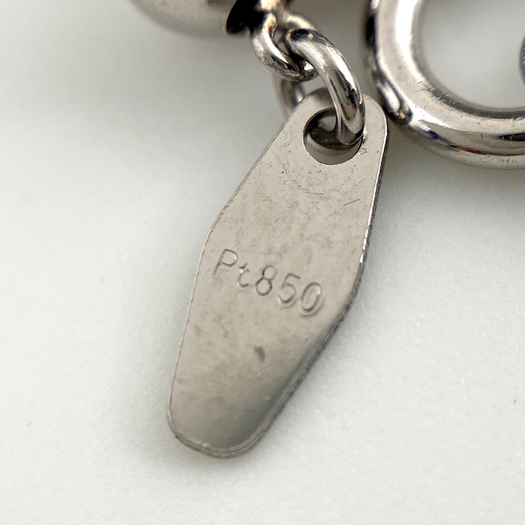 ダイヤモンド デザインネックレス プラチナ ペンダント メレダイヤ ネックレス Pt900 Pt850 ダイヤモンド レディース 【中古】nbjwl