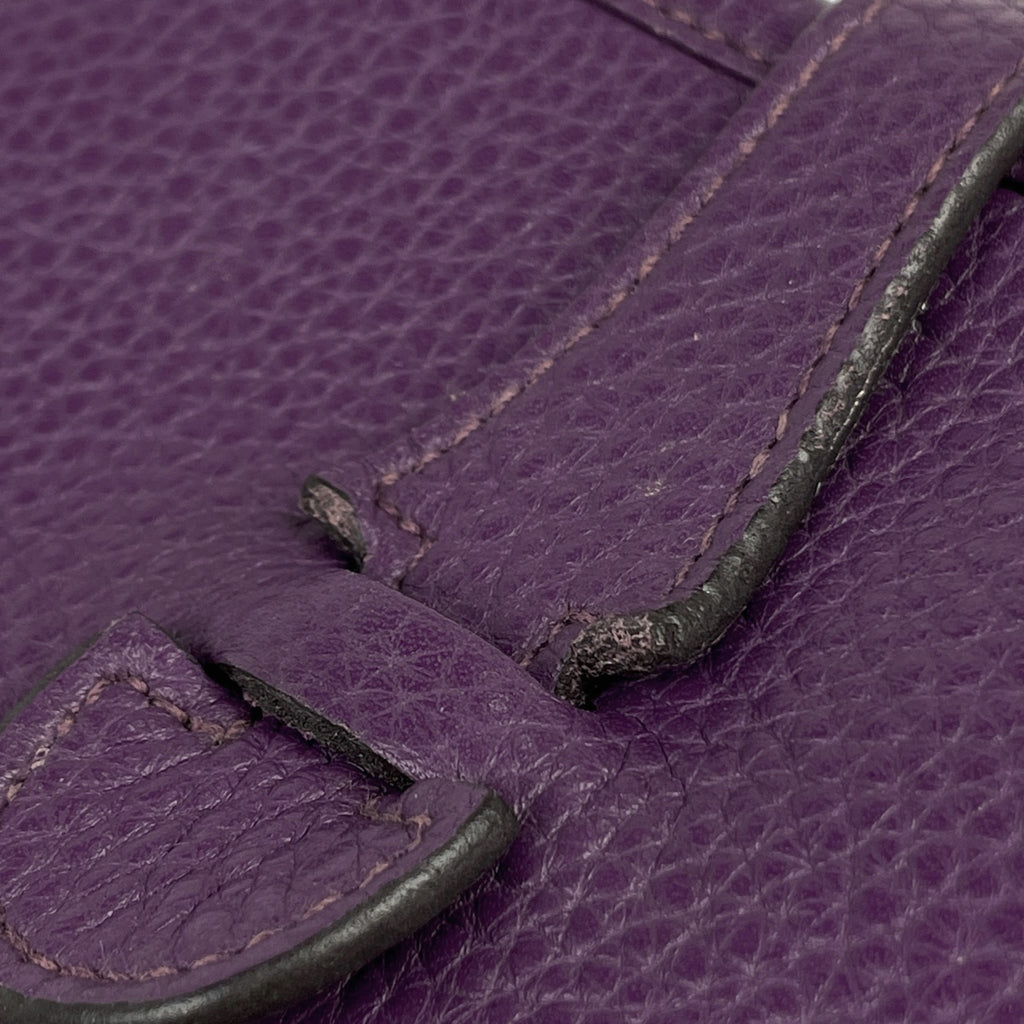【在庫一掃】 エルメス エヴリン 3 PM パンチング Hロゴ ショルダーバッグ トリヨンクレマンス パープル □P レディース 【中古】 brbag