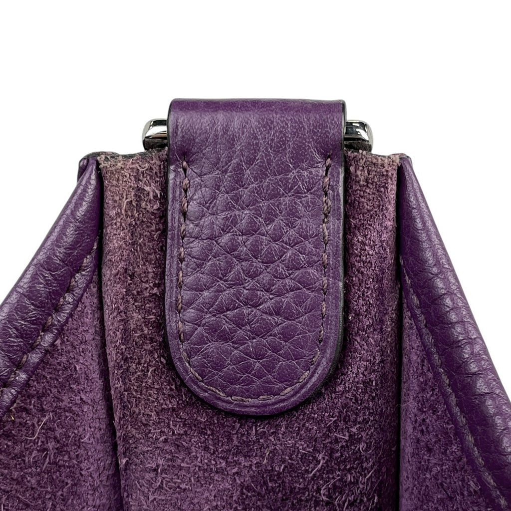 【在庫一掃】 エルメス エヴリン 3 PM パンチング Hロゴ ショルダーバッグ トリヨンクレマンス パープル □P レディース 【中古】 brbag