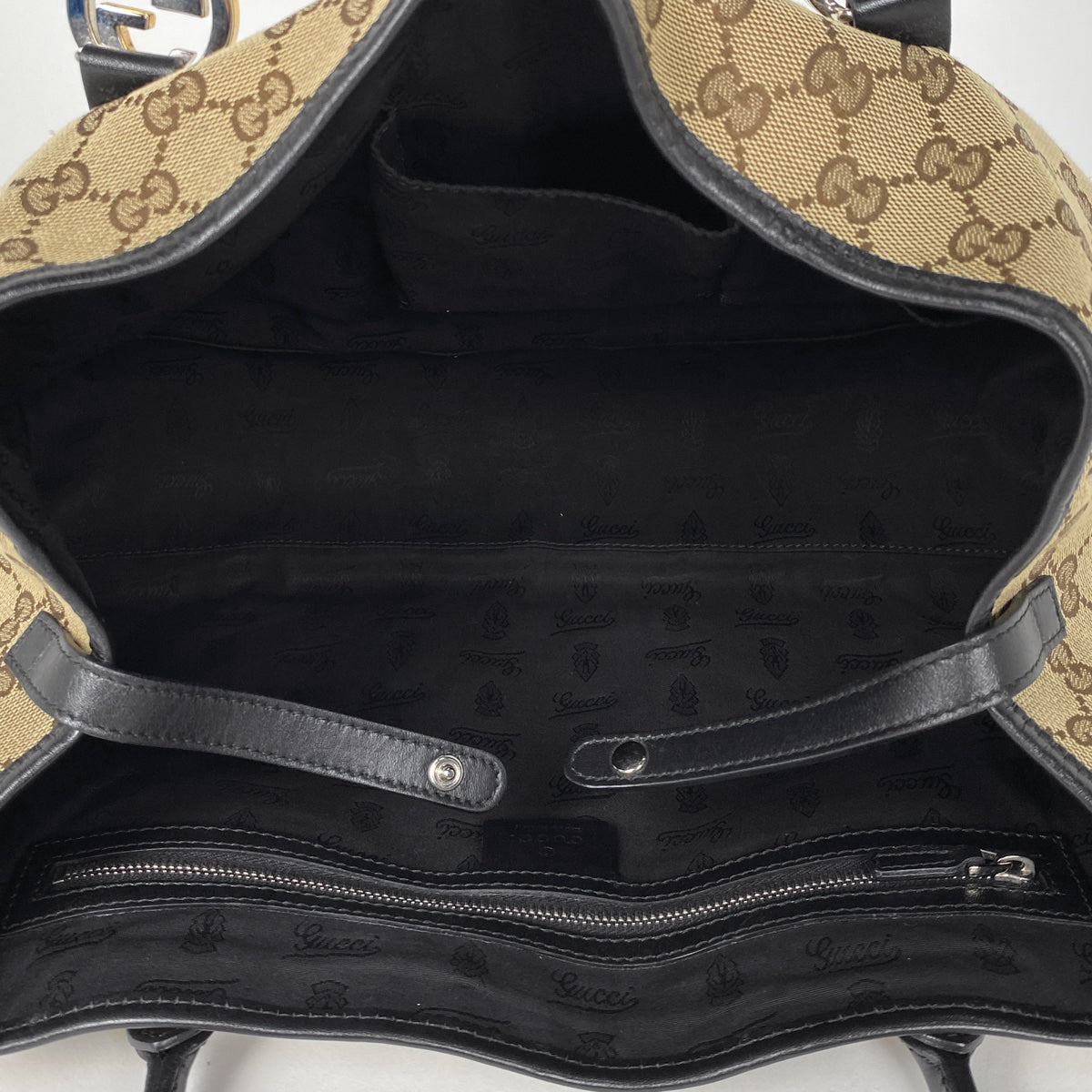 グッチ［スパンコール］GG キャンバス　レザー　トート　ハンドバッグ　肩掛け GGキャンバス 送料無料 GUCCI グッチ トートバッグ ショルダー