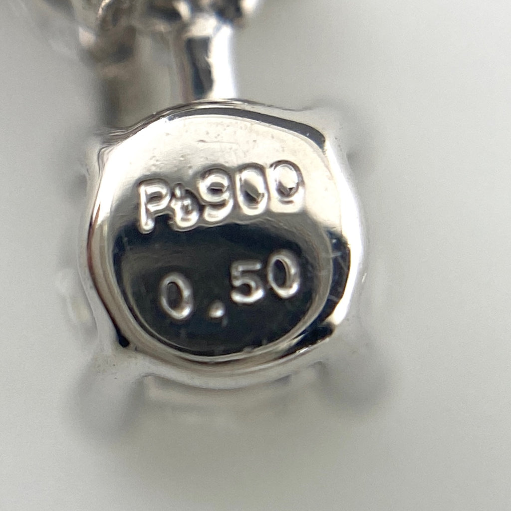 トリロジー メレダイヤ デザインネックレス プラチナ ペンダント ネックレス Pt900 Pt850 ダイヤモンド レディース 【中古】brjwl