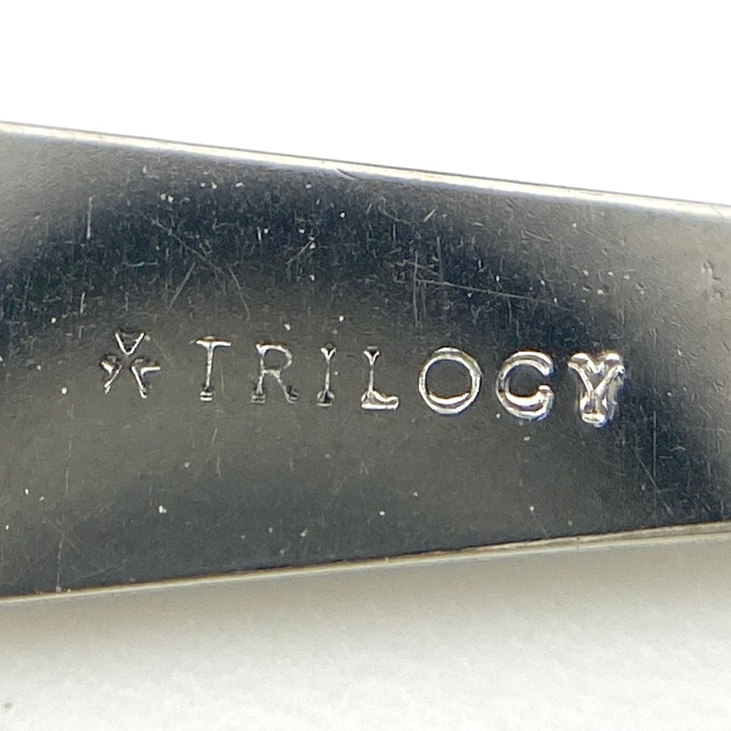トリロジー メレダイヤ デザインネックレス プラチナ ペンダント ネックレス Pt900 Pt850 ダイヤモンド レディース 【中古】brjwl