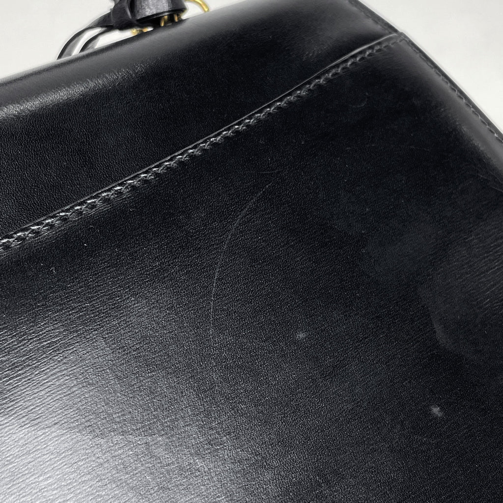 【最終値引き】 グッチ レディロック ハンドバッグ 0004060258 2WAY ショルダーバッグ ハンドバッグ レザー ブラック レディース 【中古】 brbag
