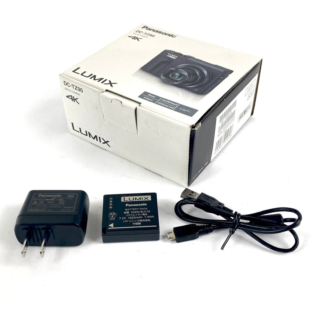 パナソニック Panasonic LUMIX DC-TZ90 シルバー コンパクトデジタルカメラ 【中古】