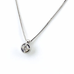 【在庫一掃】 タサキ メレダイヤ デザインネックレス WG ホワイトゴールド ペンダント ネックレス K18 WG ダイヤモンド レディース 【中古】brjwl