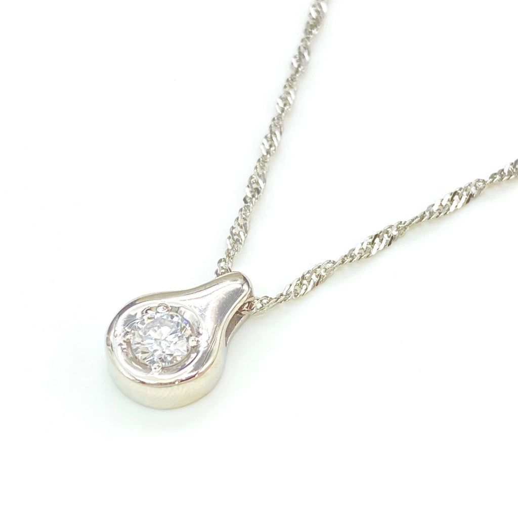 【在庫一掃】 ダイヤモンド デザインネックレス プラチナ ペンダント ネックレス Pt1000 ダイヤモンド レディース 【中古】 nbjwl
