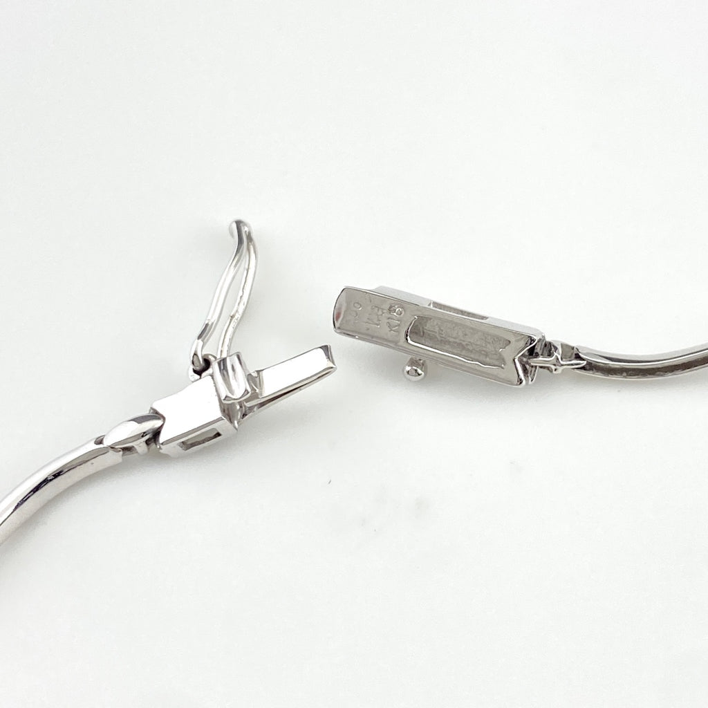 メレダイヤ デザインネックレス WG ホワイトゴールド ネックレス K18 WG レディース 【中古】nbjwl