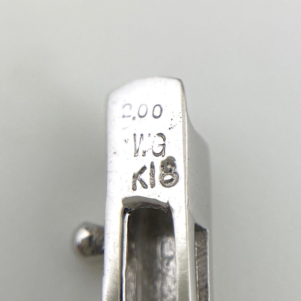 メレダイヤ デザインネックレス WG ホワイトゴールド ネックレス K18 WG レディース 【中古】nbjwl