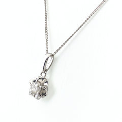 ダイヤモンド デザインネックレス プラチナ ペンダント ネックレス Pt900 Pt850 ダイヤモンド レディース 【中古】nbjwl