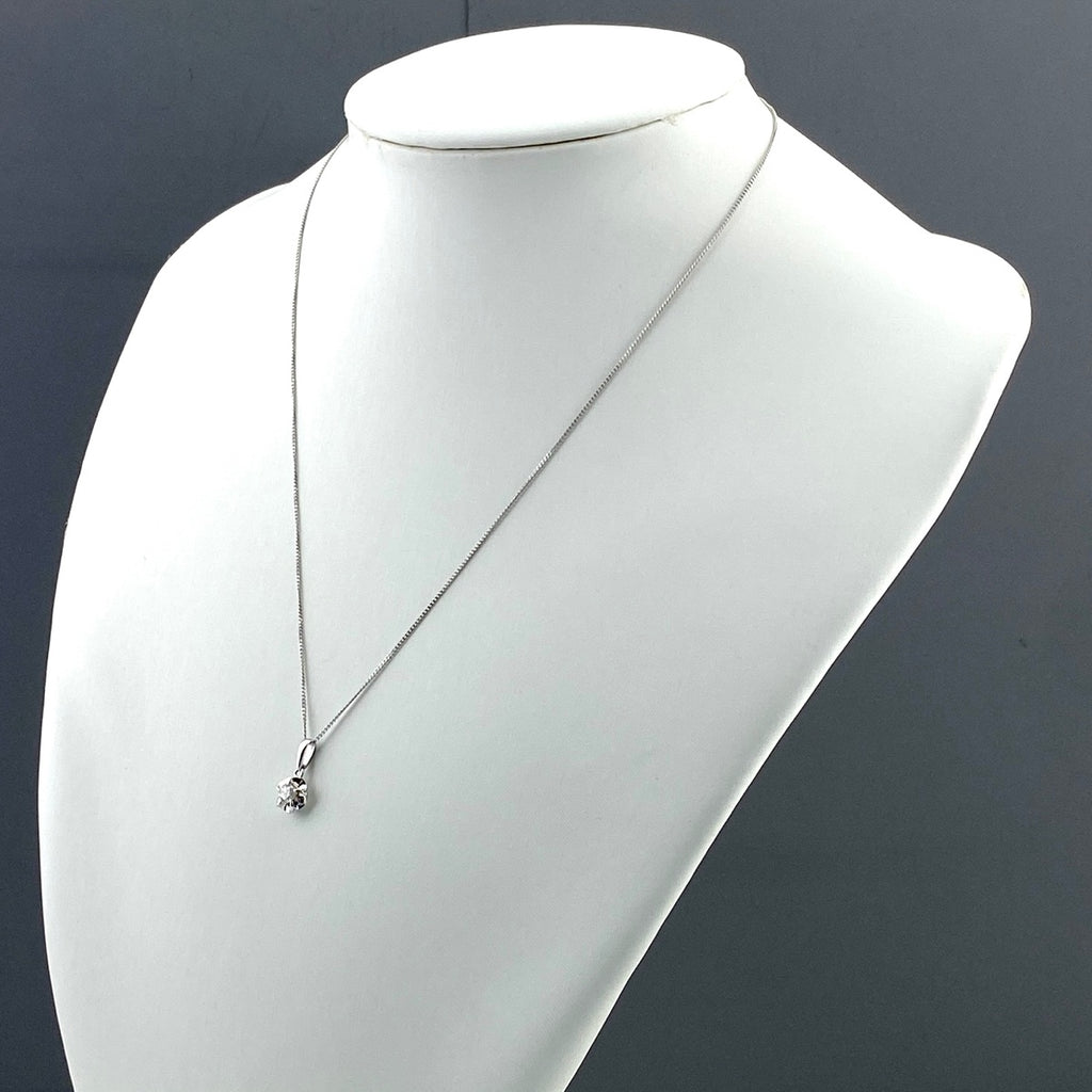 ダイヤモンド デザインネックレス プラチナ ペンダント ネックレス Pt900 Pt850 ダイヤモンド レディース 【中古】nbjwl