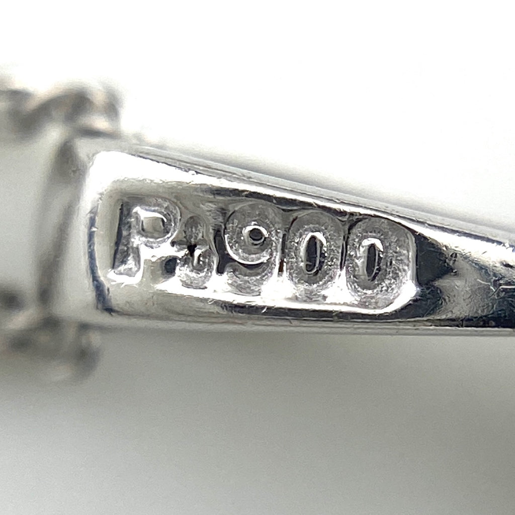 ダイヤモンド デザインネックレス プラチナ ペンダント ネックレス Pt900 Pt850 ダイヤモンド レディース 【中古】nbjwl